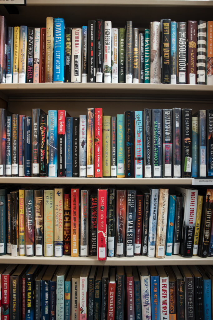 Books on shelf